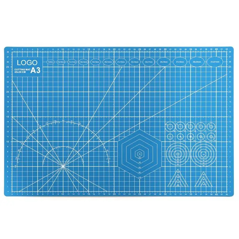 OLNYLO Professional Self-Healing, Double-Sided PVC Cutting Mat - A3  (45x30cm) - Blue AE-OLNYLO-A3-BL